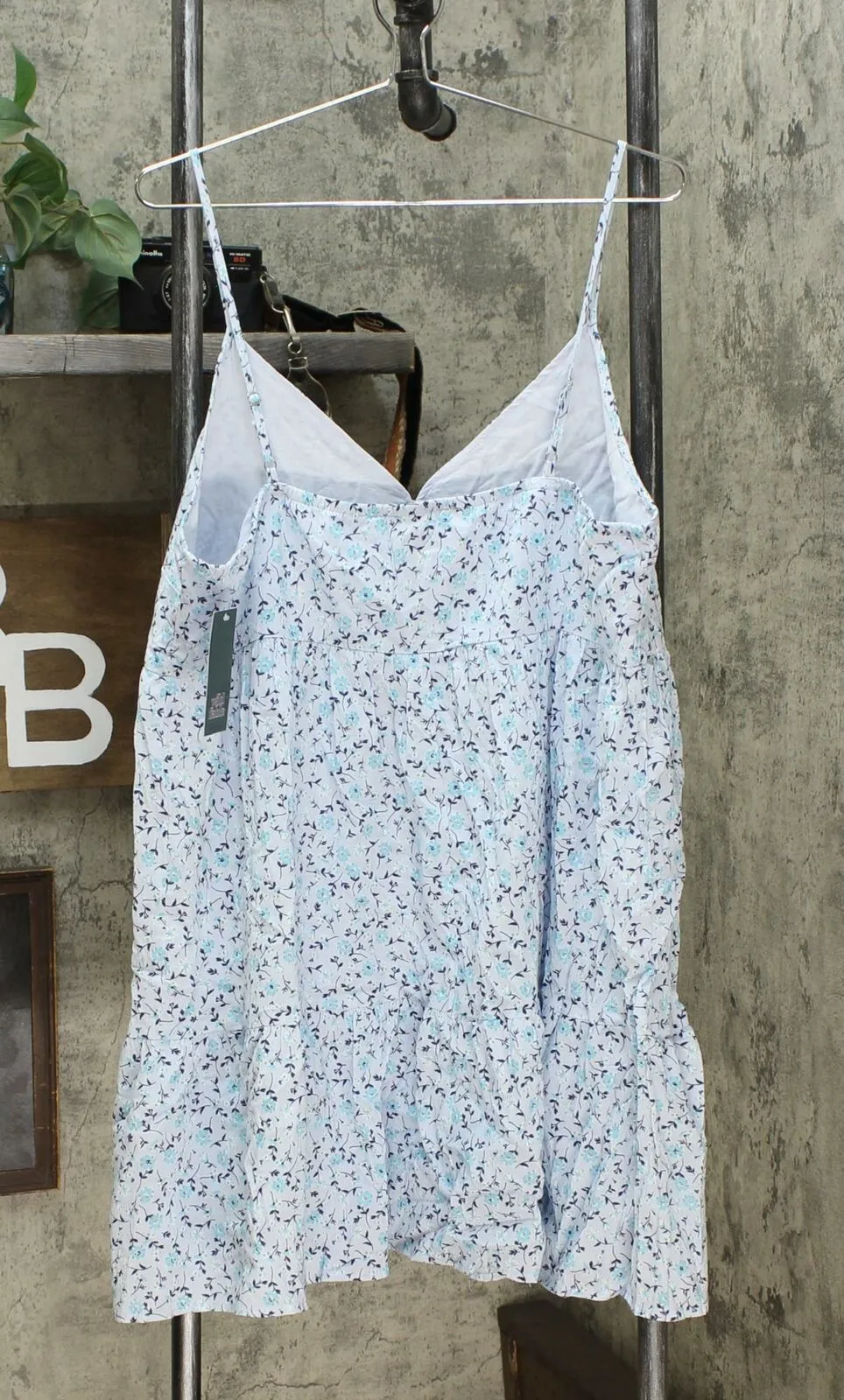 Wild Fable Women's Floral Print Sleeveless Button Dress