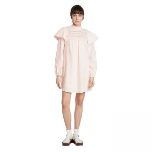 Wild Fable Women's Long Sleeve High Neck Poplin Dress