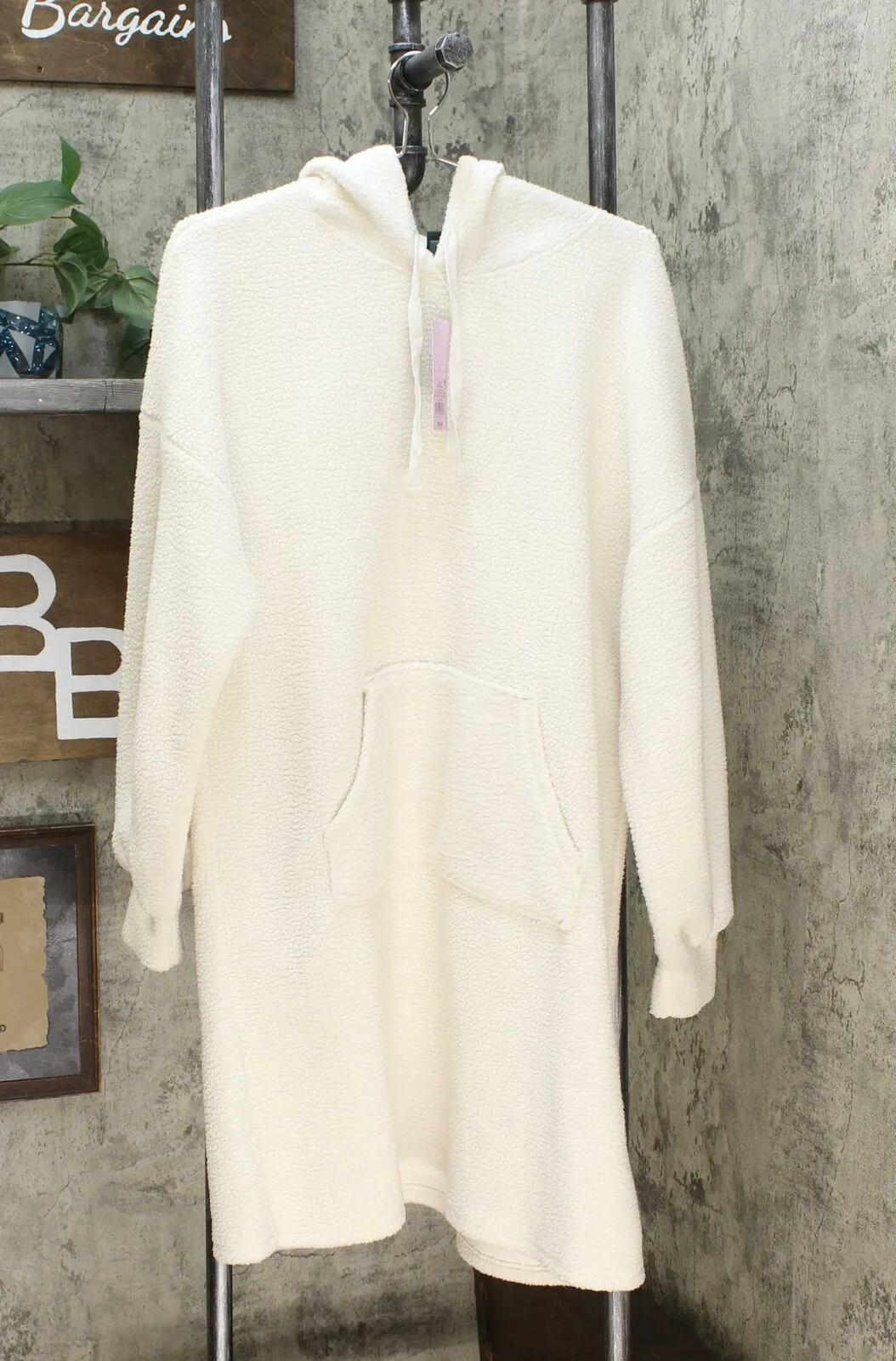 Wild Fable Women's Long Sleeve Hooded Sherpa Sweater Dress