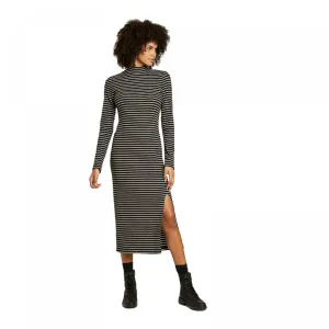 Wild Fable Women's Long Sleeve Mock Neck Rib Knit Midi Dress