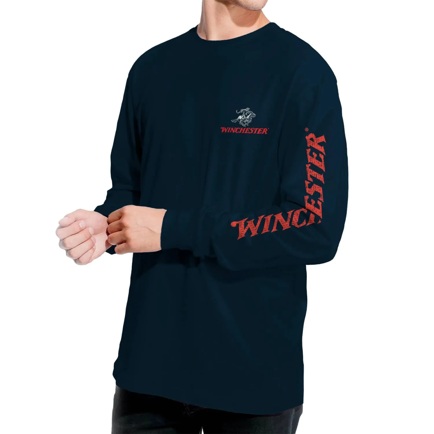 Winchester Pro - Rider in Circle - Long Sleeve Shirt