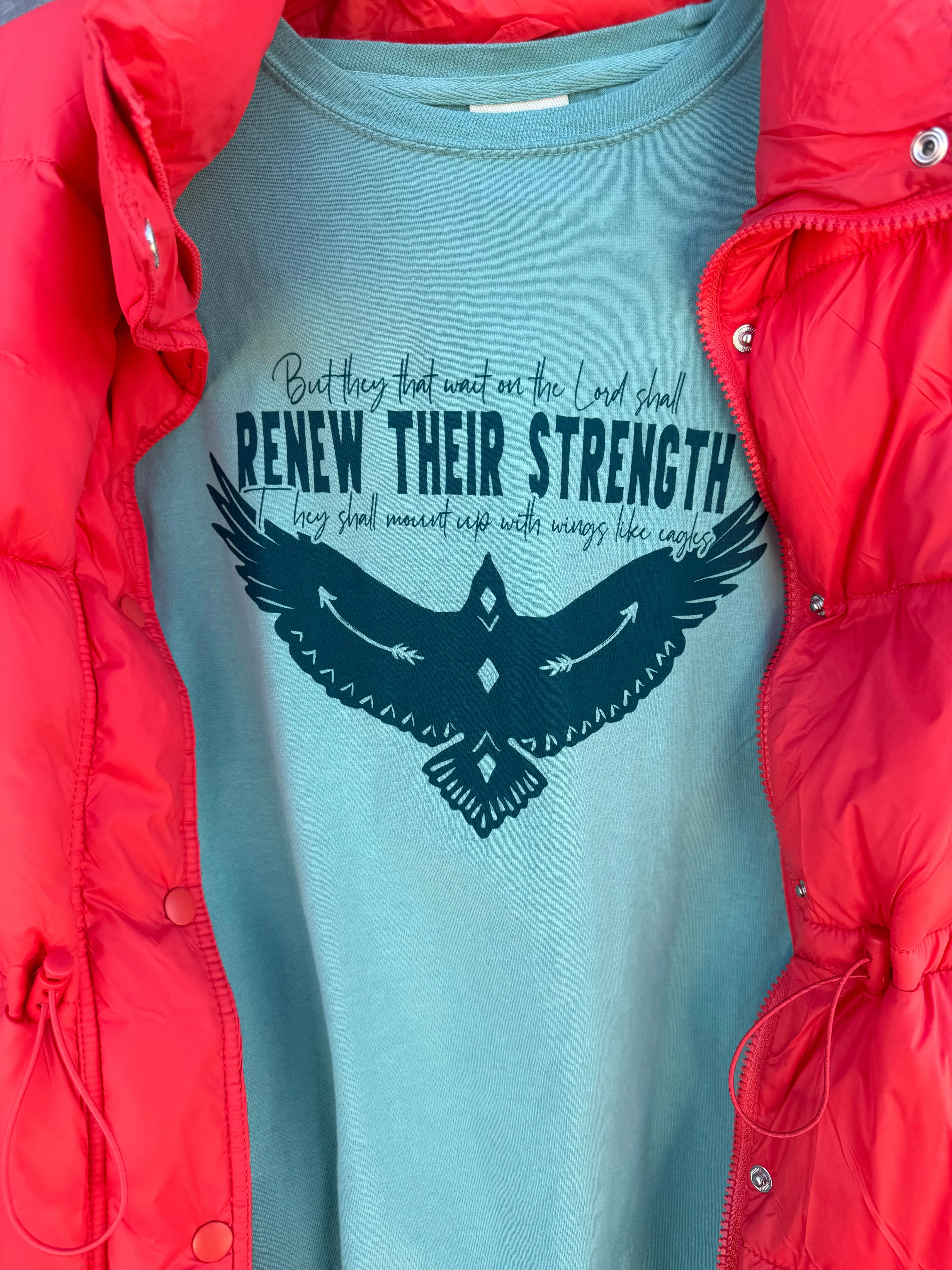 With Wings Like Eagles - long sleeve tee