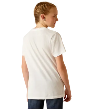 WMS/YOUTH Ariat Maternal Cow T-Shirt WHITE