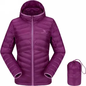 Women’s Hooded Down Jackets Lightweight Packable Anti-static Warm Jacket Puffer Insulated Women's