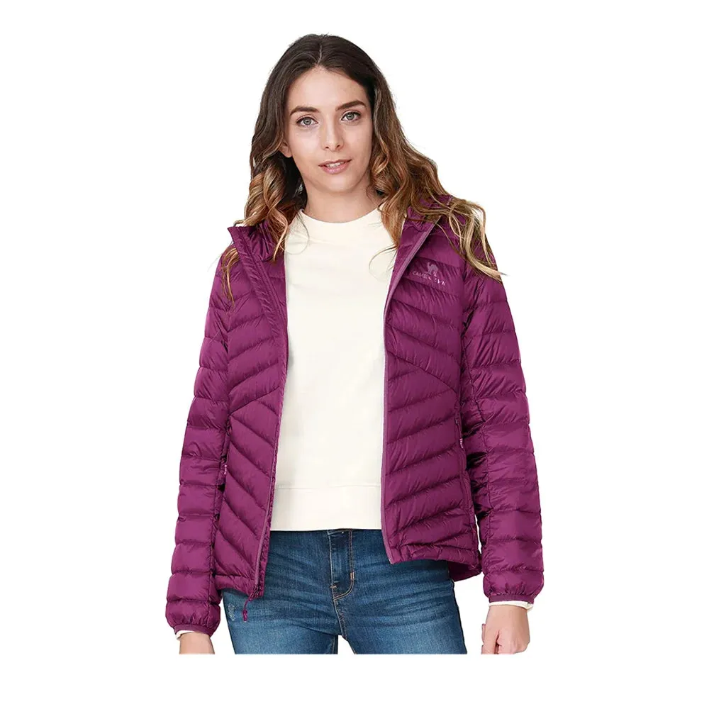 Women’s Hooded Down Jackets Lightweight Packable Anti-static Warm Jacket Puffer Insulated Women's