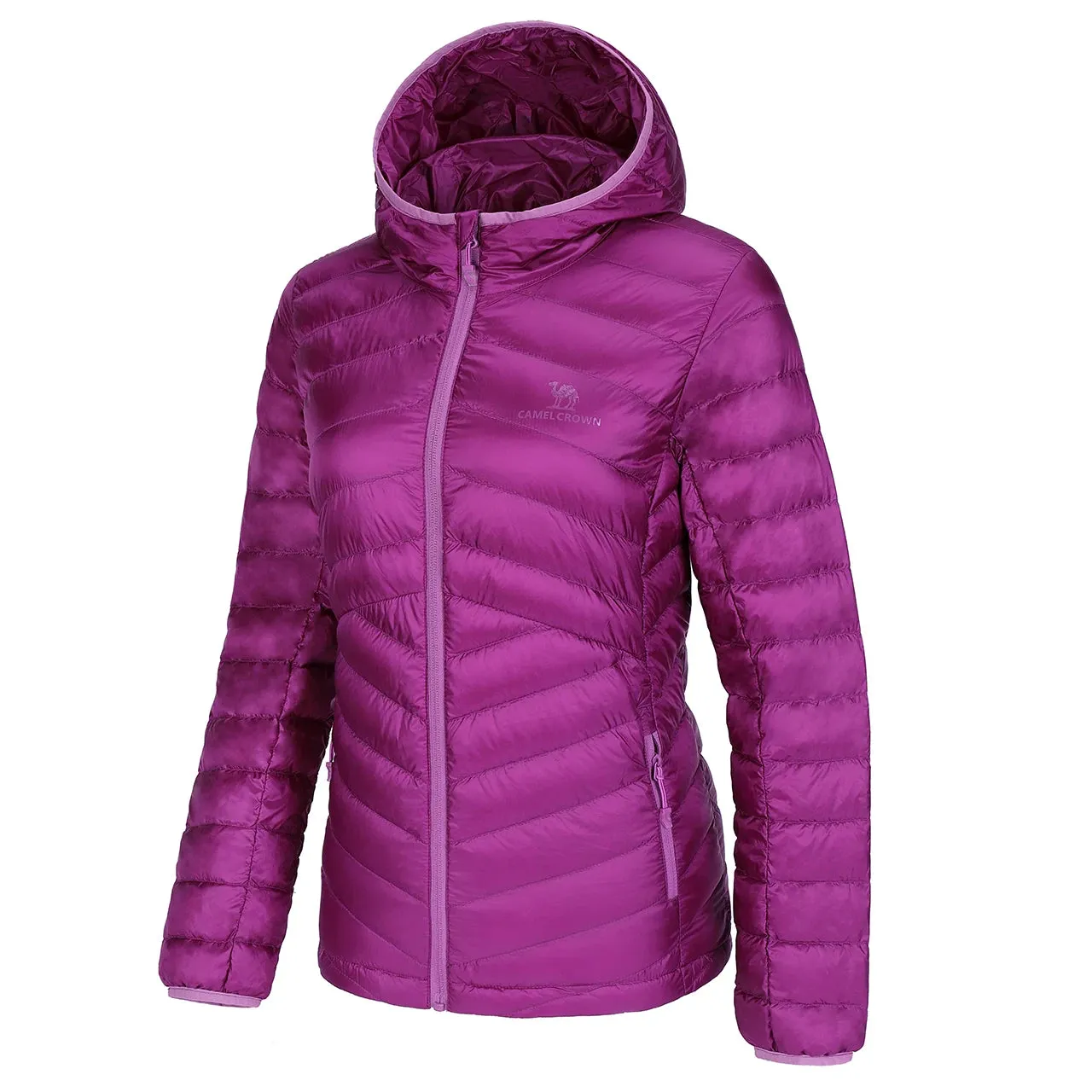 Women’s Hooded Down Jackets Lightweight Packable Anti-static Warm Jacket Puffer Insulated Women's