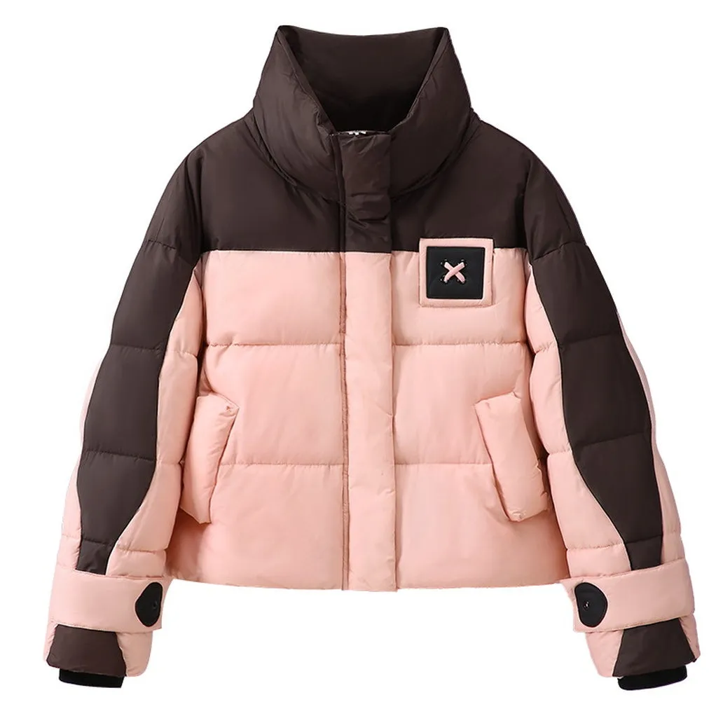 Women's Thickened and Water-Resistant Quilted Puffer Jacket