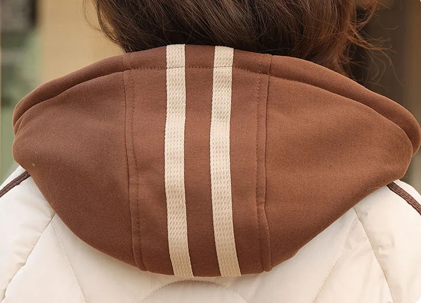 Women's Thickened Full Zip Puffer Jacket for Versatile Style