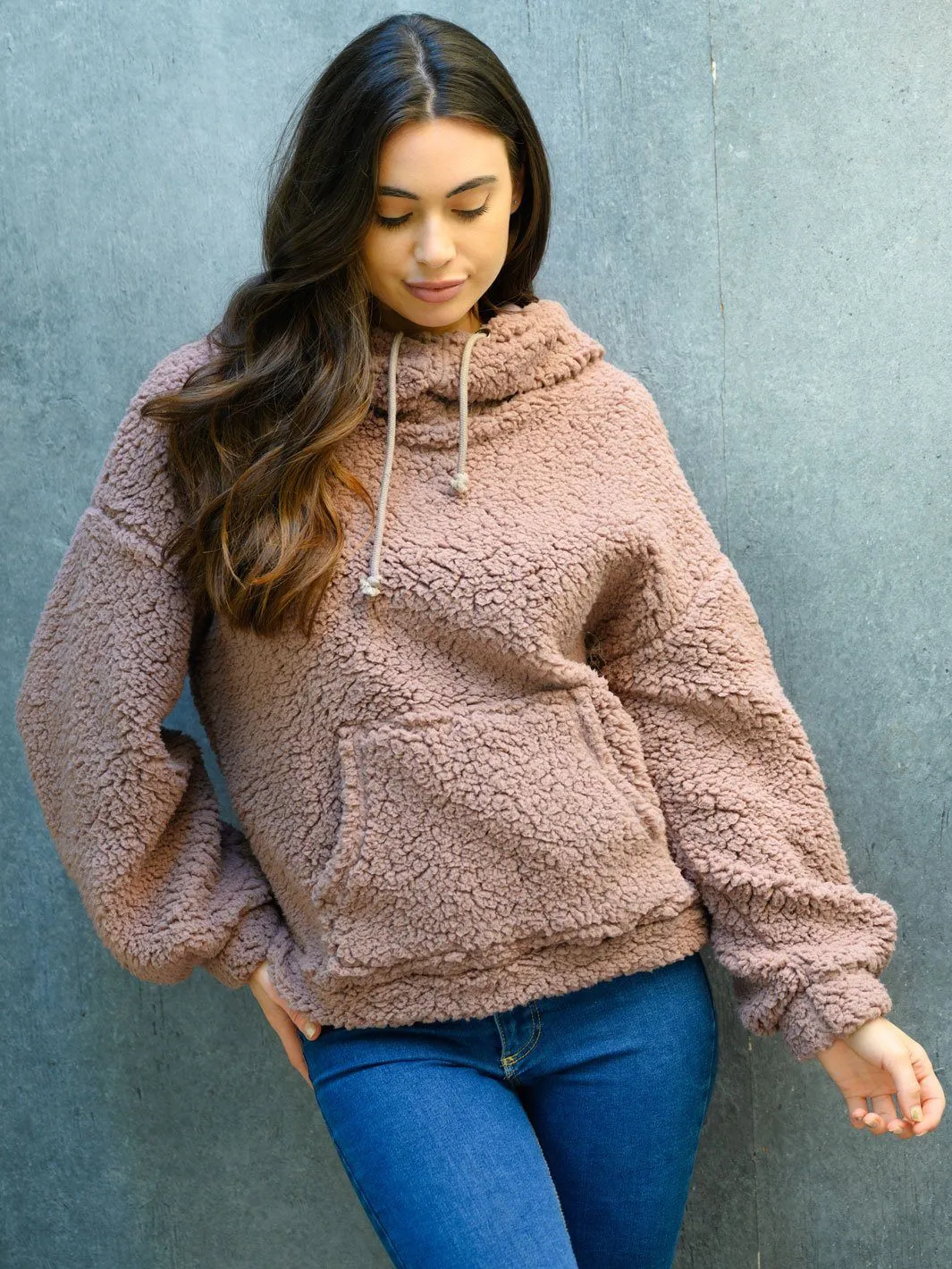 WOMEN'S TURTLE NECK HOODIE SWEATER