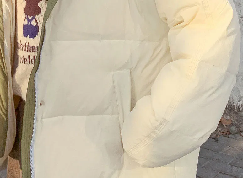 Women's Windproof Quilted Puffer Jacket for Casual Wear