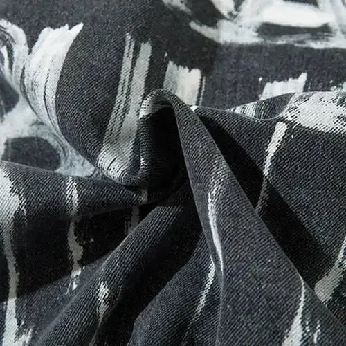 Y2K Fashion Bullet Letter Print Washed Veste for Trendsetters