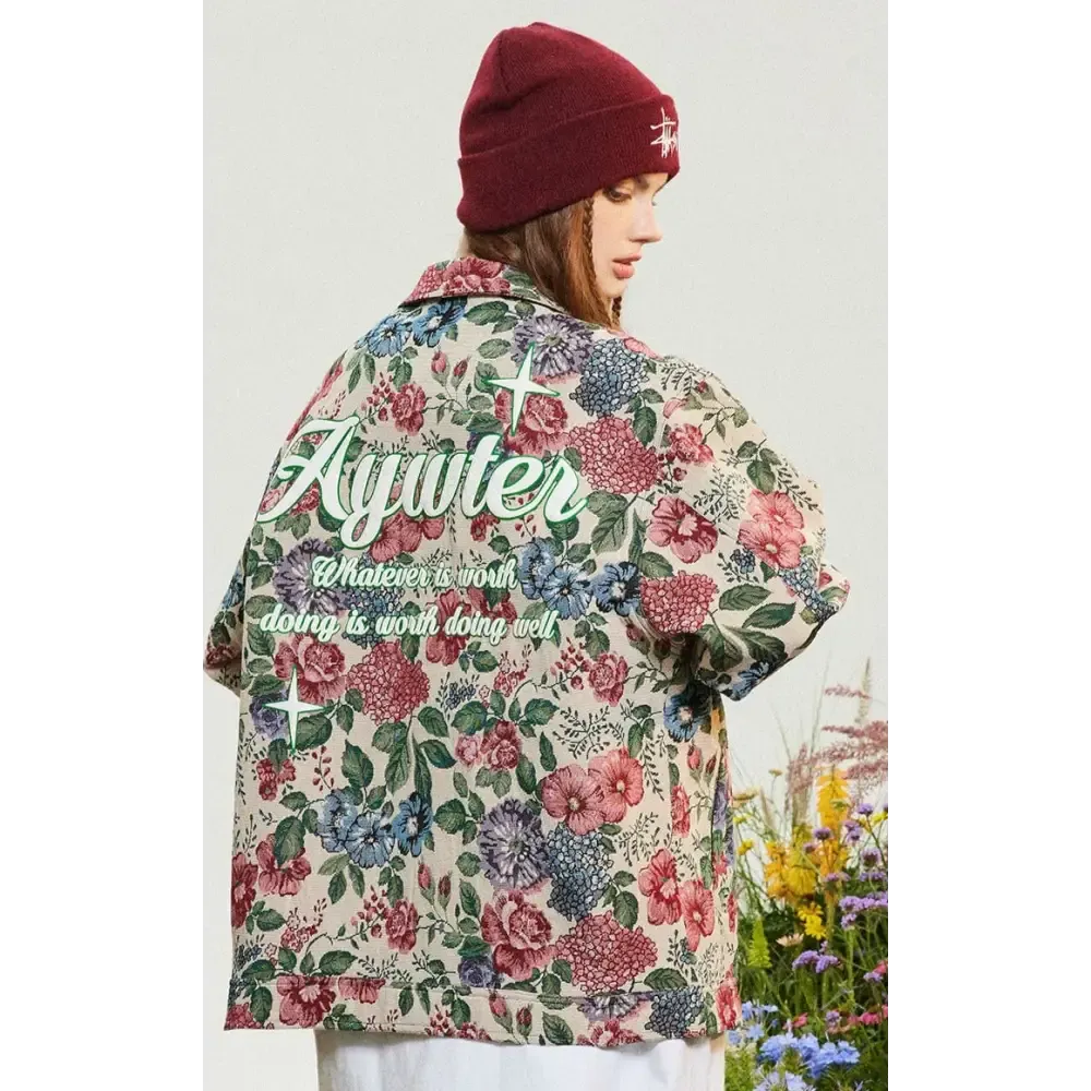 Y2K Flower Garden Jacket for Bold Streetwear Style