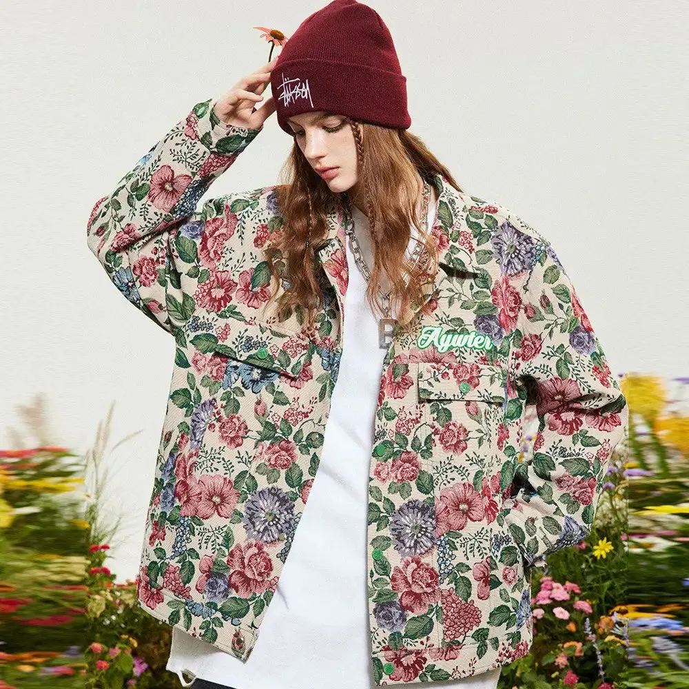 Y2K Flower Garden Jacket for Bold Streetwear Style