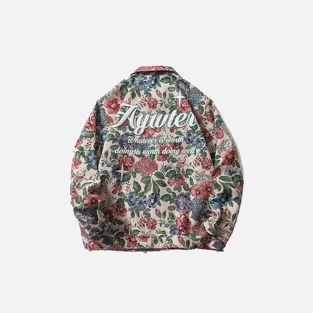 Y2K Flower Garden Jacket for Bold Streetwear Style