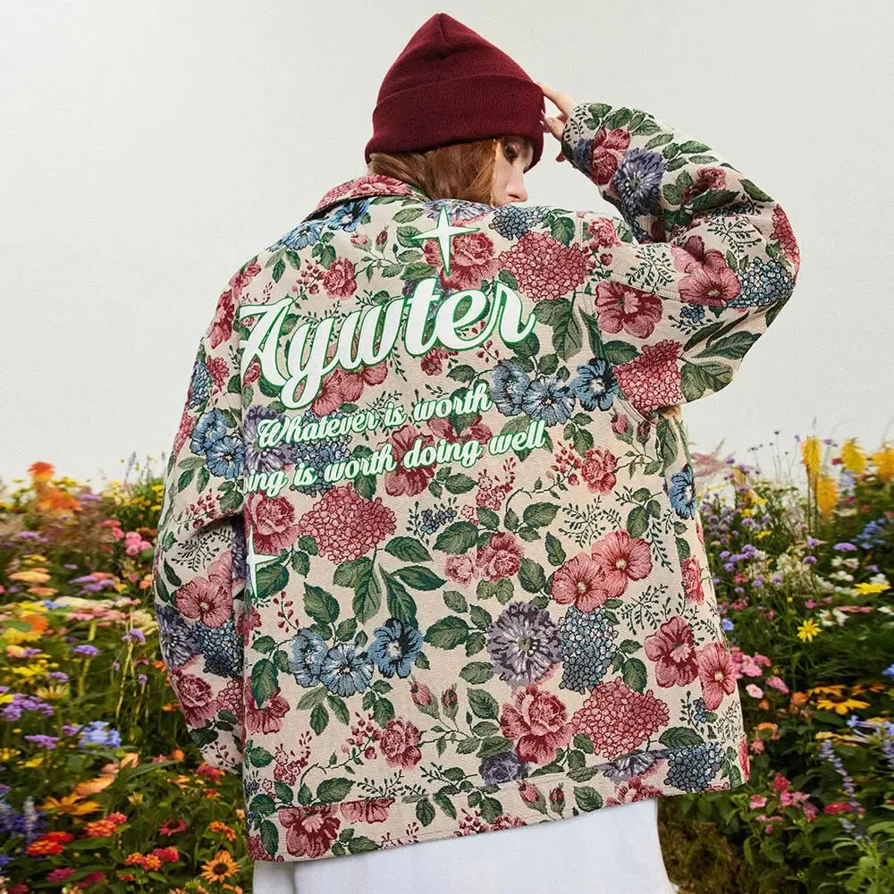 Y2K Flower Garden Jacket for Bold Streetwear Style