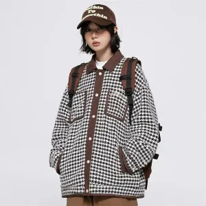 Y2K Vintage 90s Plaid Jacket for Stylish Outerwear