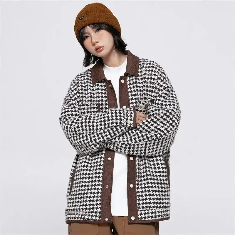 Y2K Vintage 90s Plaid Jacket for Stylish Outerwear