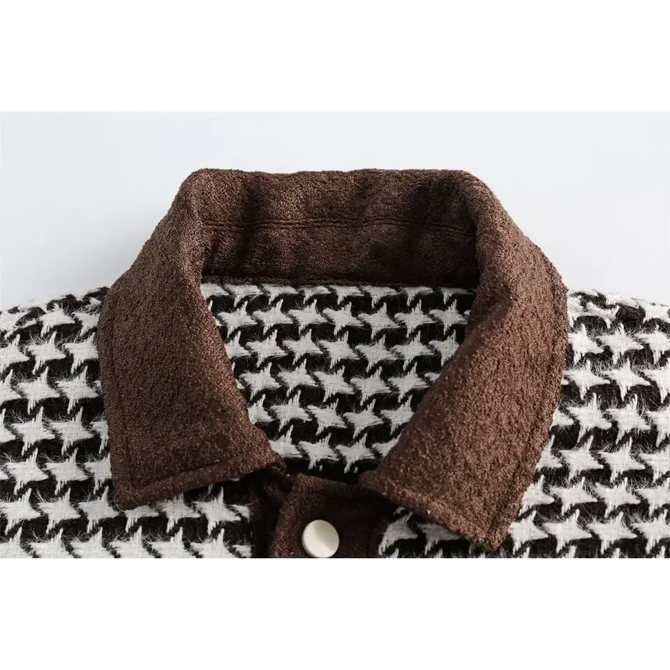 Y2K Vintage 90s Plaid Jacket for Stylish Outerwear