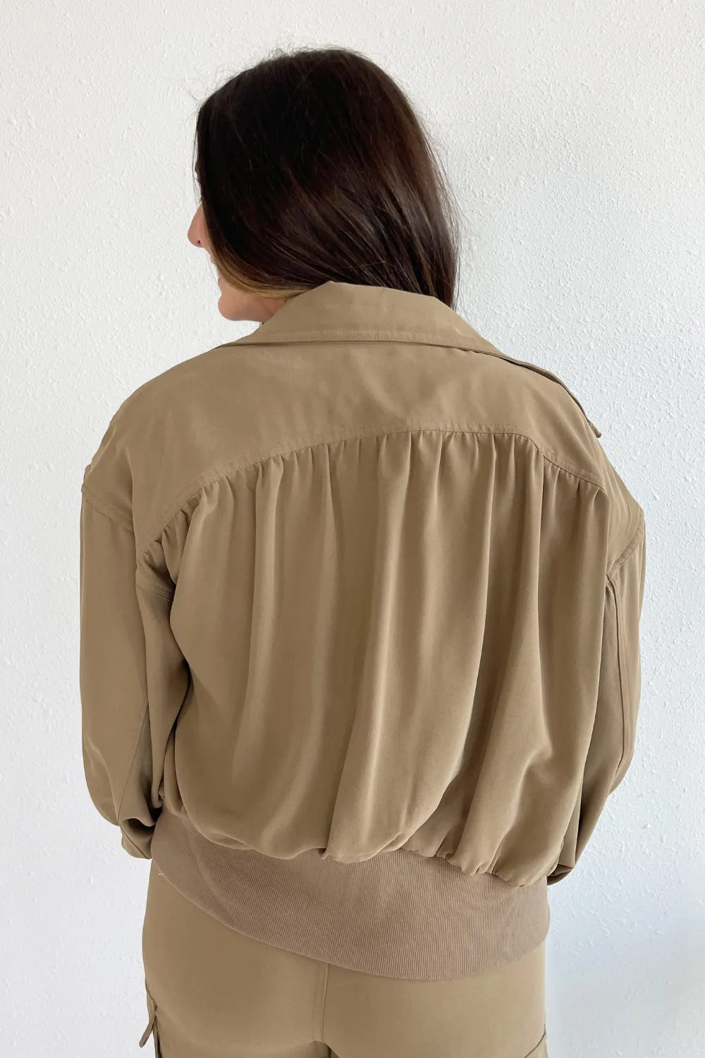 Zip Up Dolman Jacket