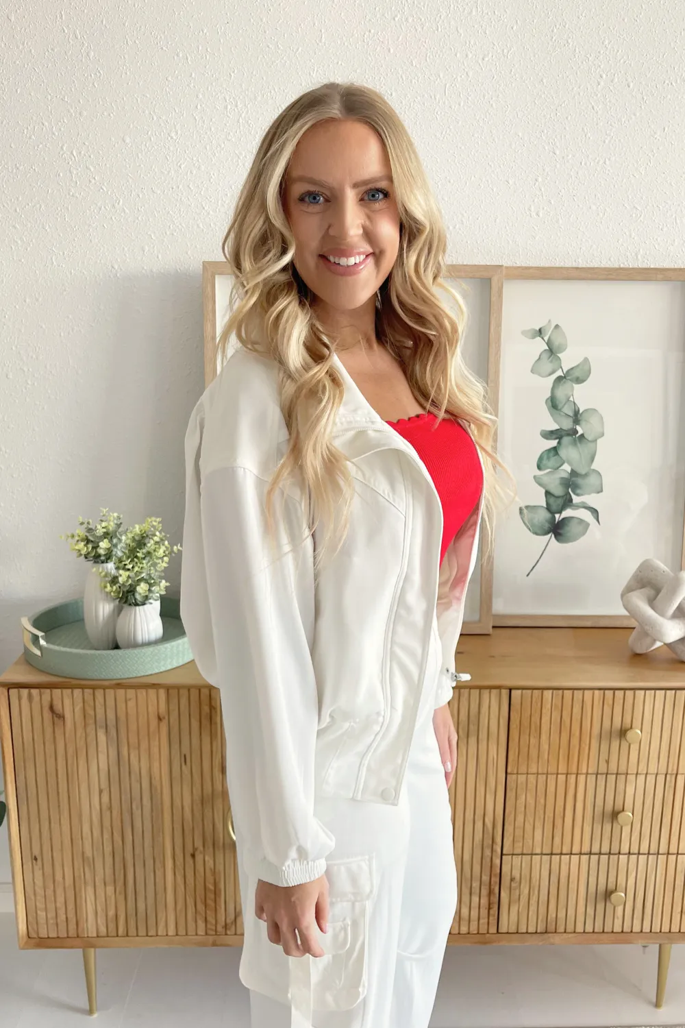 Zip Up Dolman Jacket